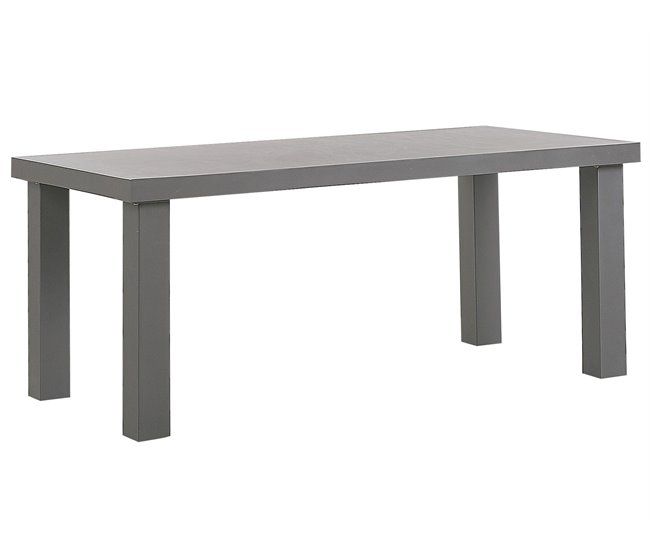 Beliani Conjunto de comedor TARANTO Gris