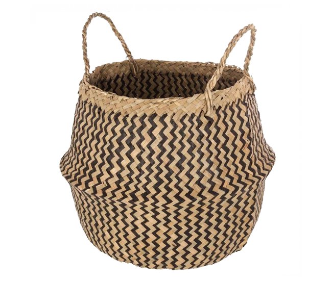 WELL HOME - Canasta decorativa rústica Beige