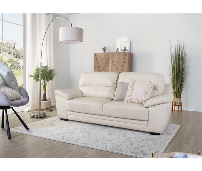 Sofá de piel RICHARD Beige