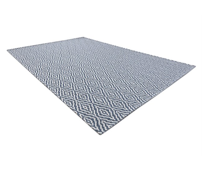 Alfombra CASA ECO sisal BOHO Diamantes 22084 75x150 Azul