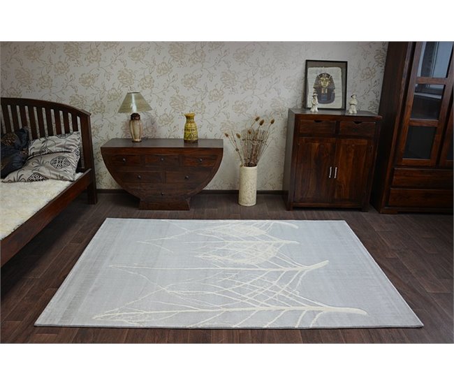 Alfombra SCANDI 18281/652 Hojas 160x230 Gris