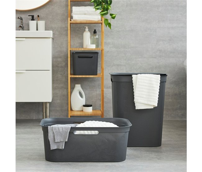 Cesto para la Ropa Brisen Negro