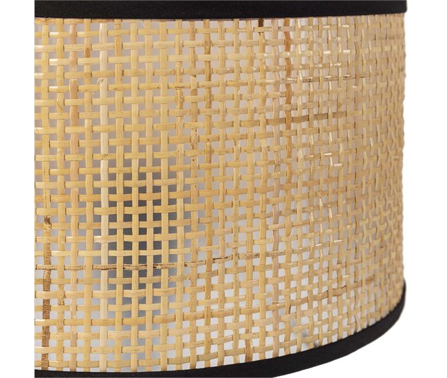 Lámpara de mesita Kasuki de Ratán natural Amarillo