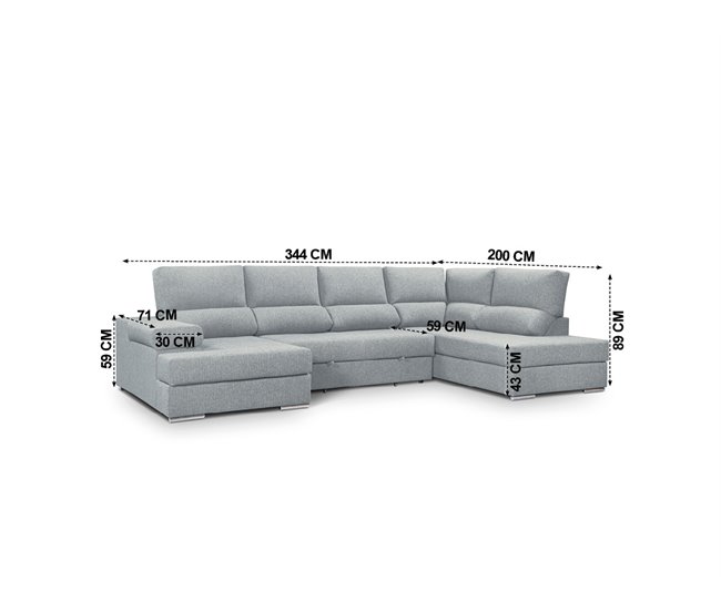 Rinconera con cama BARI Azul