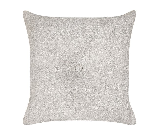 Beliani Chaise longue derecho Terciopelo LATTES Gris Oscuro