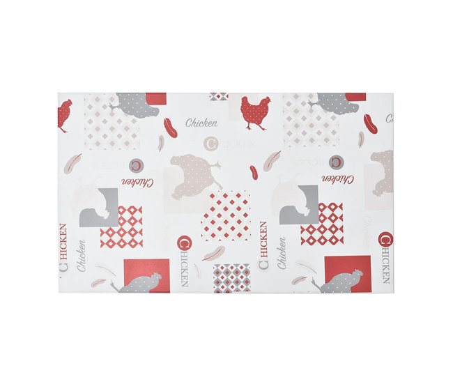 Alfombra Vinílica Estampada 75x45 Rojo
