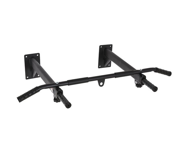 Barra de Dominadas de Pared Acero HOMCOM Negro