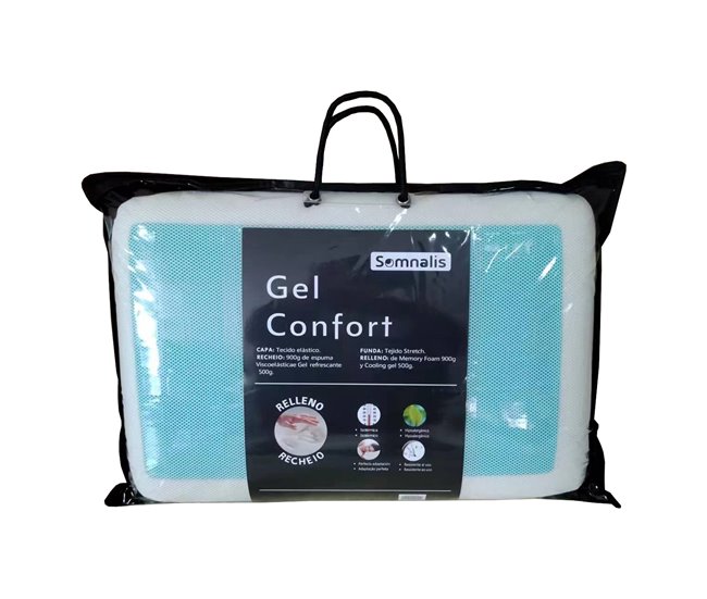 Almohada VISCOGEL medida 60cm Somnalis Blanco