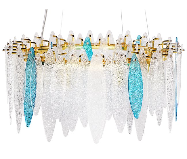 Beliani Lámpara araña MALACCA Multicolor