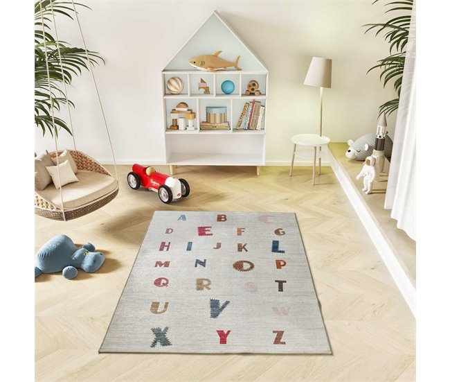 Alfombra infantil forma nube CANDY - ATTICGO 120x170 Multicolor