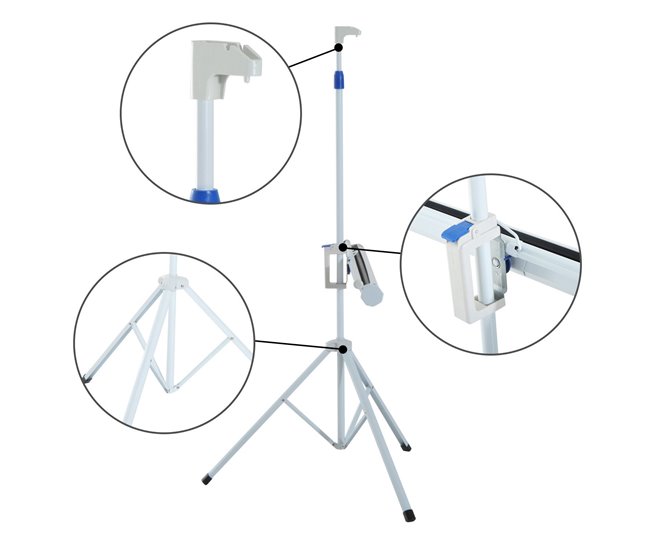 Pantalla de Proyector plástico, metal HOMCOM Blanco