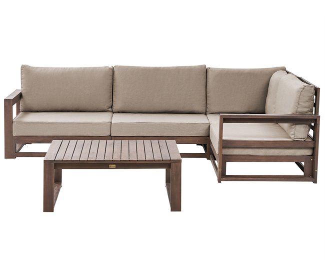 Beliani Conjunto longue TIMOR Madera
