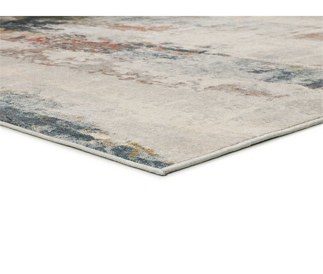 Alfombra abstracta de viscosa BLEIK - ATTICGO 135x195 Multicolor
