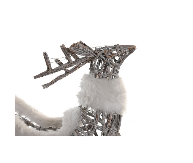 Adorno Navideño Blanco/ Gris