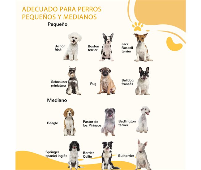 Barrera para Perros MDF PawHut, mascotas - accesorios para perros Blanco