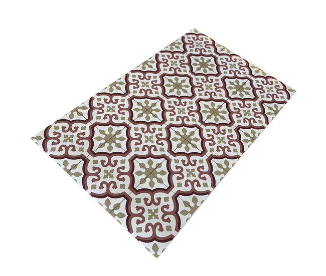Acomoda Textil – Alfombra Vinílica Hidráulica para Hogar. 120x180 Beige