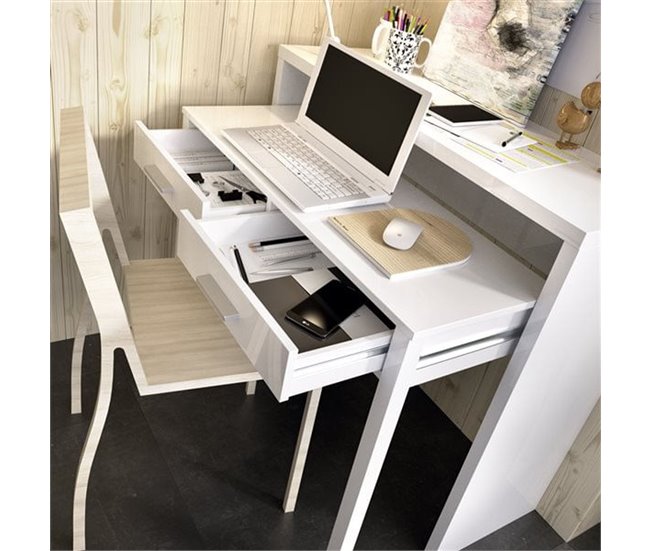 Consola Seven diseño extensible   xx Blanco
