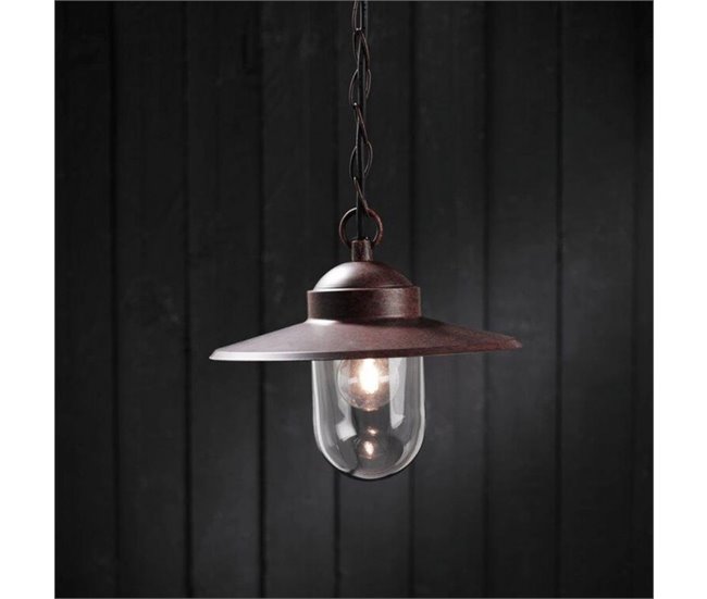 Lámpara colgante exterior Luxembourg Metal Nórdico Marron