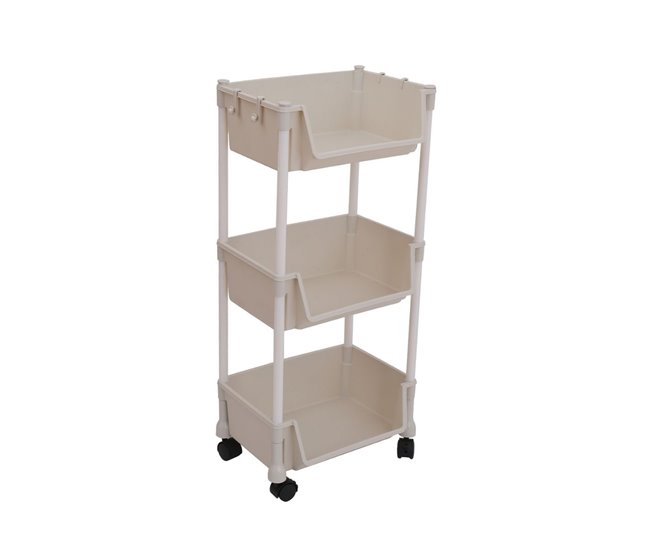 Carrito auxiliar Reddie con  niveles y ruedas  xx Blanco