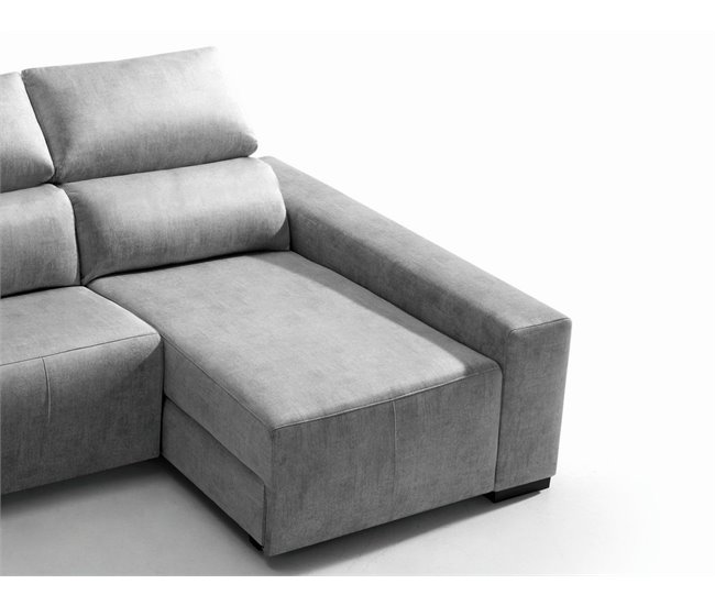 Chaise longue relax eléctrico BALTIA Gris Claro
