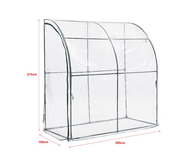 Invernadero de jardín Juta acero PVC Transparente