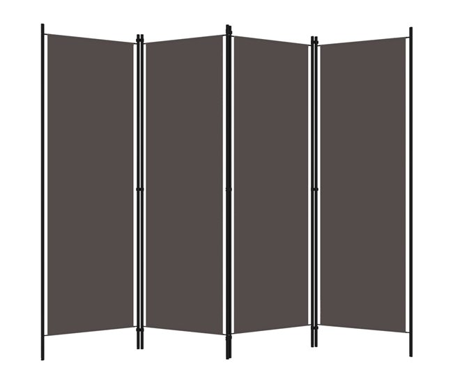 Biombo - Separador Divisor de 4 paneles Antracita
