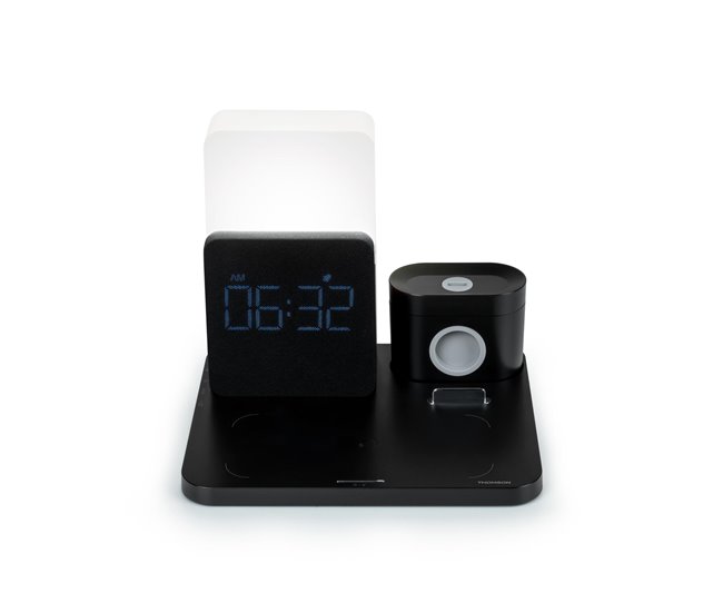 Reloj despertador Estacion Carga CL800I Thomson Negro