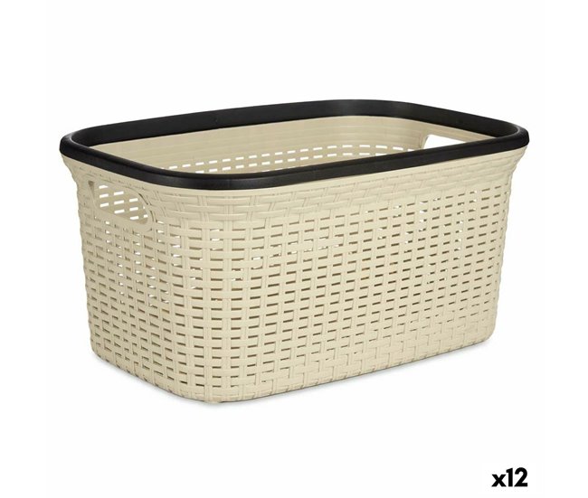 Cesto para la Ropa Crema
