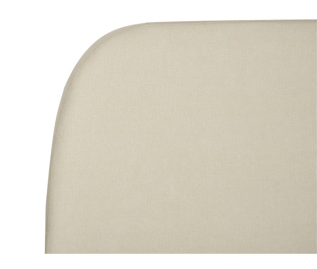 Beliani Cama con somier Poliéster ROISEL 181x226 Crema