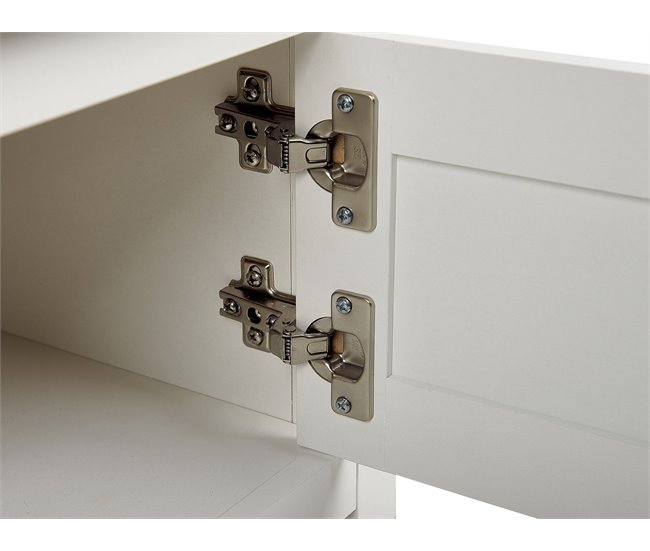 Beliani Mueble TV ATOCA Blanco/ Beige