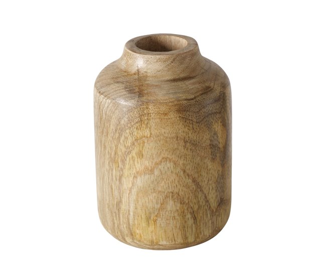 Jarrón PURE 10cm marca  BOLTZE Madera Clara