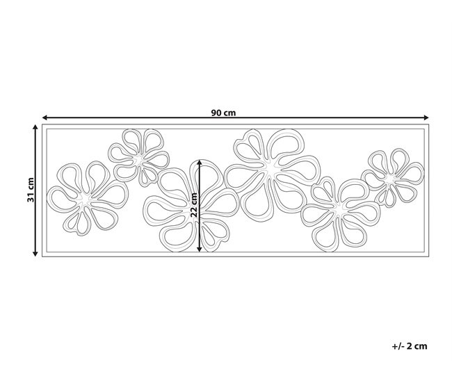 Beliani Decoración de pared CERIUM Dorado