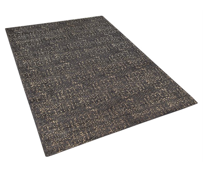 Beliani Alfombra de pelo corto ESEL 140x200 Dorado