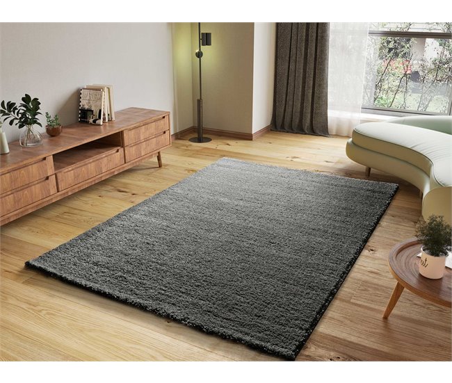 Alfombra de estilo étnico ATLAS - ATTICGO 160x230 Antracita