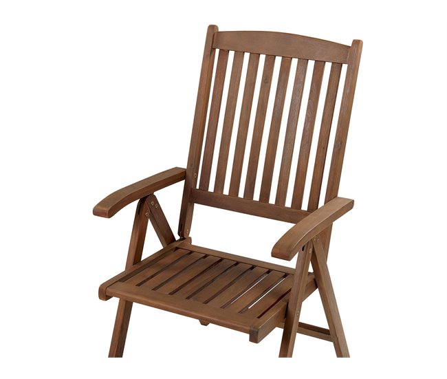 Beliani Conjunto plegable AMANTEA Marron