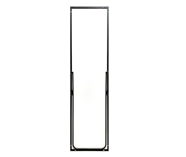 Espejo de Pie Metal Square Edge con Soporte Suelo 40x5 Negro