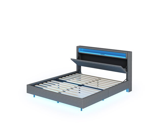 Camas de matrimonio 141x214 Beige