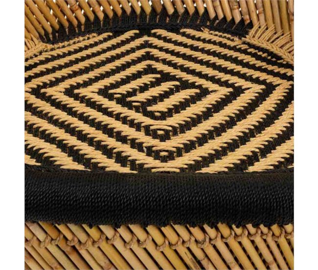 Sillón de bambú con brazos Multicolor