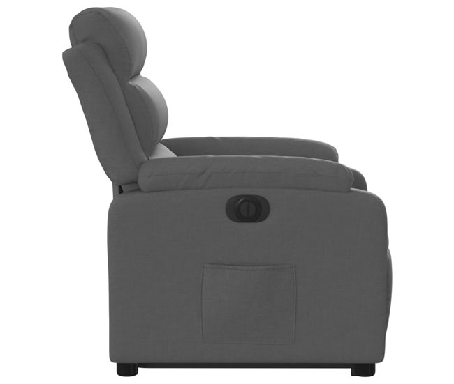 Sillón Elevable Reclinable Gris Oscuro