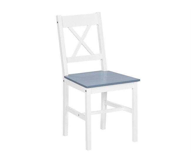 Beliani Conjunto de comedor MOANA Blanco