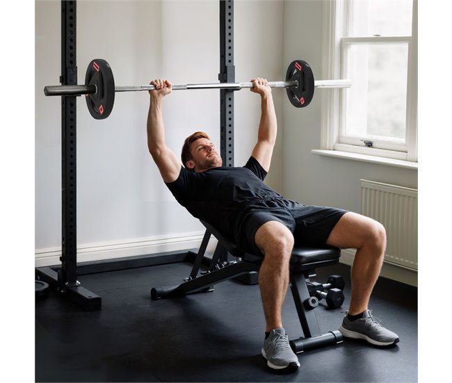 Discos de Pesas Metal, Caucho SPORTNOW, deportes y ocio - pesas Negro