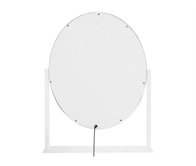 Beliani Espejo de maquillaje ROSTRENEN Blanco