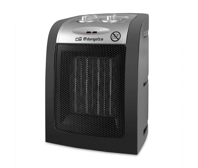 Calefactor cerámico Orbegozo CR 5017 1500W 2 niveles de potencia Negro