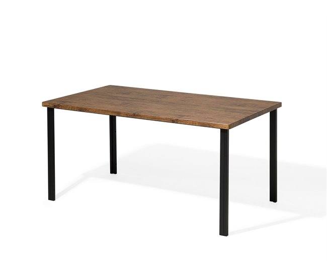 Beliani Mesa de comedor LAREDO 90x150 Negro