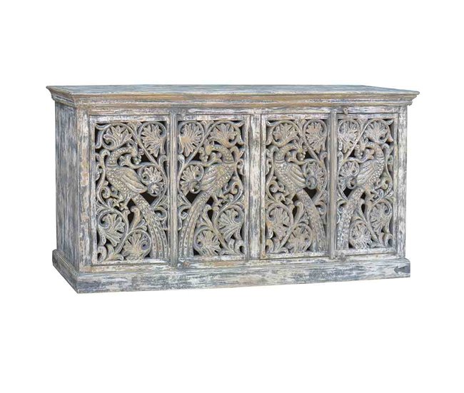 Aparador de madera acabado artesanal Blanco