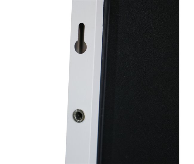 Espejo para puerta Lesina con 2 ganchos aluminio 37x2 Blanco