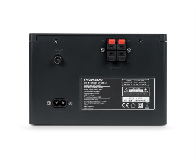 Microcadena Bluetooth Thomson Negro/ Madera