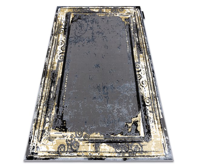 Alfombra DE LUXE moderna 628 Ornamento vintage - Structural 160x220 Gris