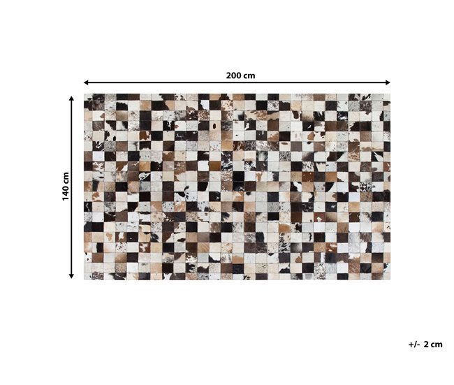 Beliani Alfombra de pelo corto CERLI 140x200 Beige