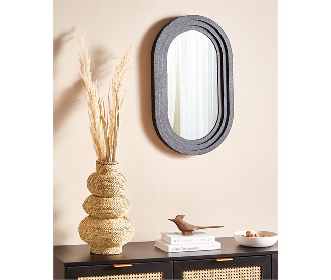 Beliani Espejo MASSILLY 43x4 Blanco